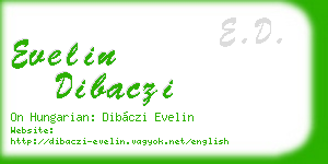 evelin dibaczi business card